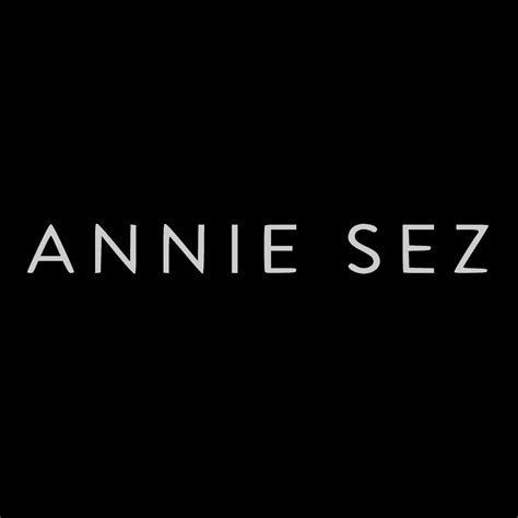 annie sez logo black and white brands logos