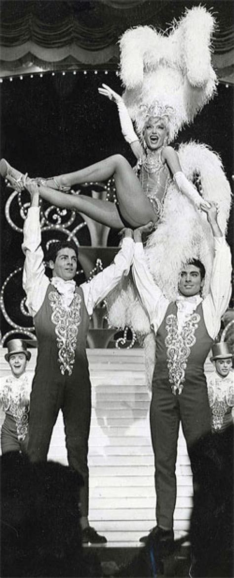 Carol Channing As A Showgirl Performing In Las Vegas With Her Showguys