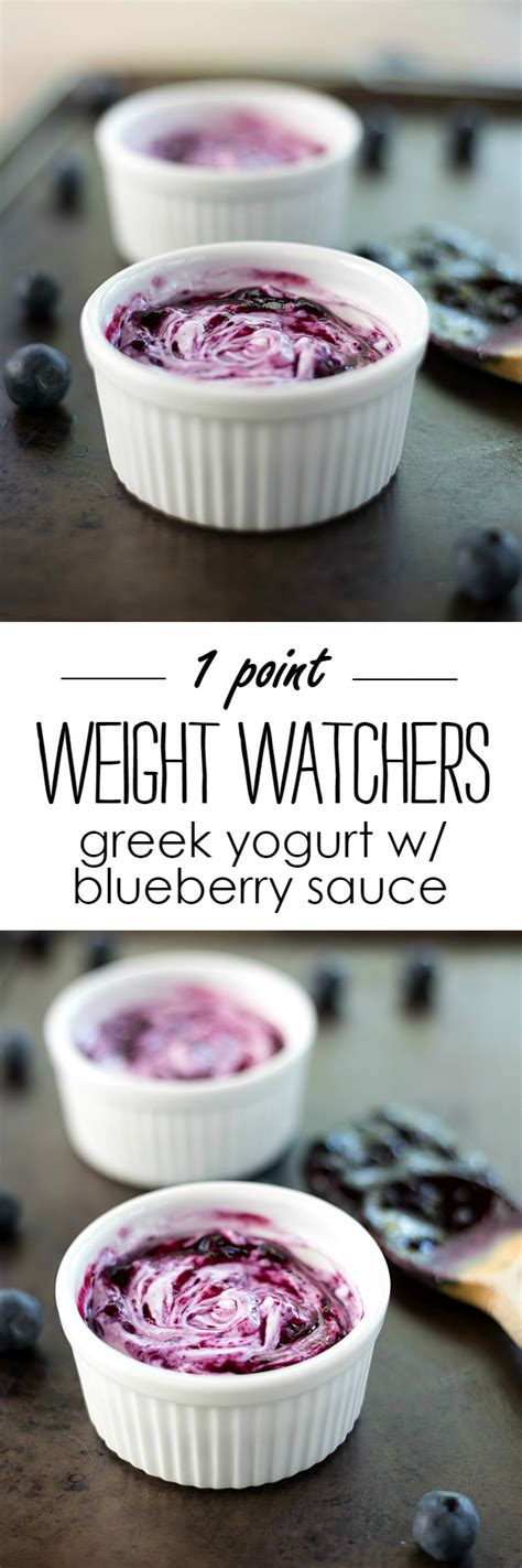 Weight Watchers Greek Yogurt With Blueberry Sauce It All Started With