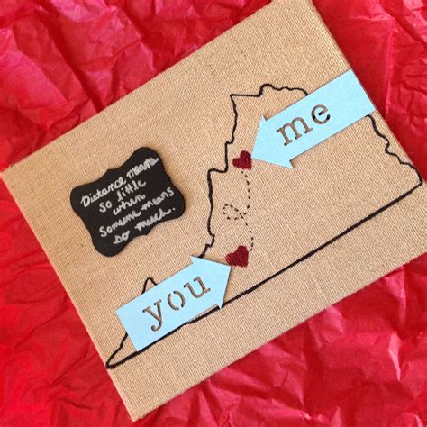 Long distance relationship gift ideas for boyfriend. I'm in a long-distance relationship & I made this for my ...