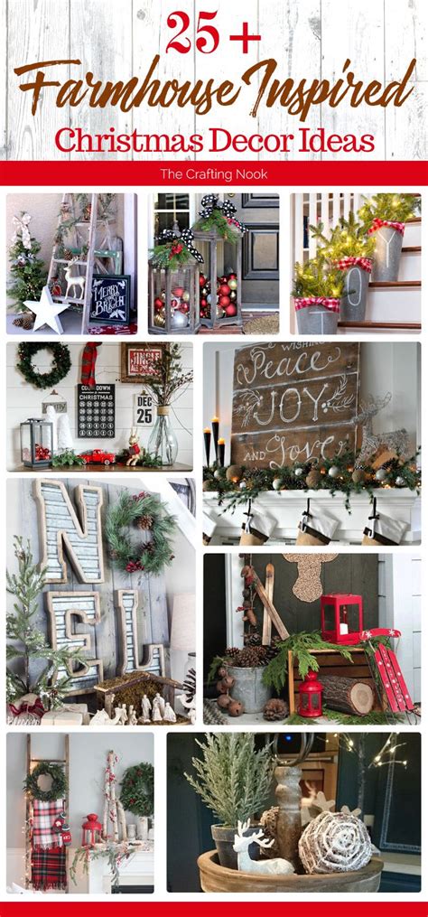 These 25 Farmhouse Inspired Christmas Decor Ideas Will Make You Dream