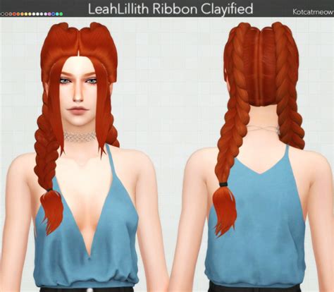 Leahlillith Ribbon Hair Clayified The Sims 4 Catalog