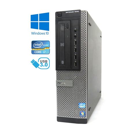 Dell Optiplex 7010 Dt Intel I7 3770 8gb 240gb Ssd 500gb Hdd W10p