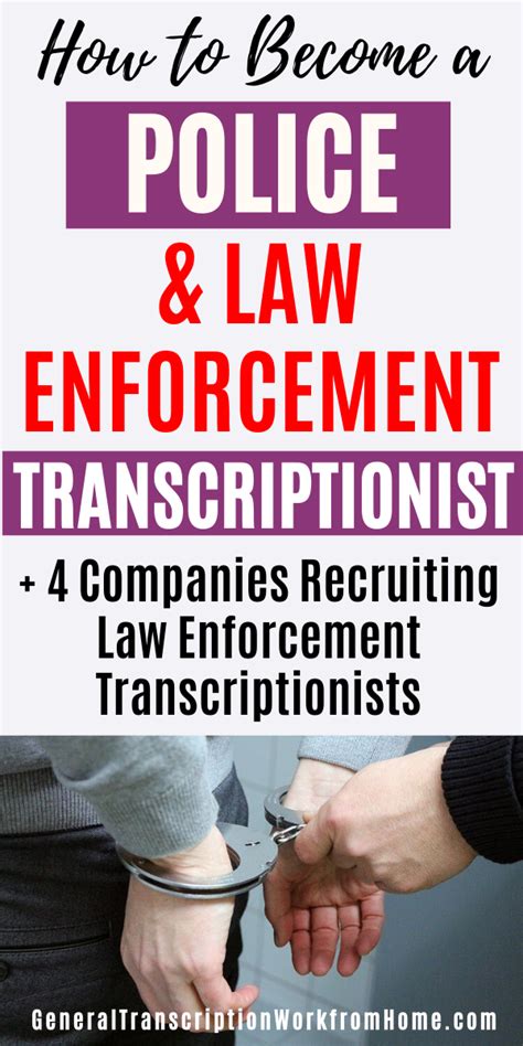 The rates you've cited are averages taken from the bureau of labor statistics; How to Become a Police & Law Enforcement Transcriptionist ...