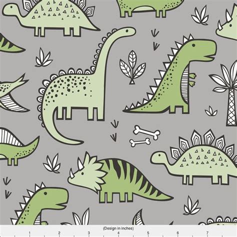 Grey Dinosaur Wall Loft