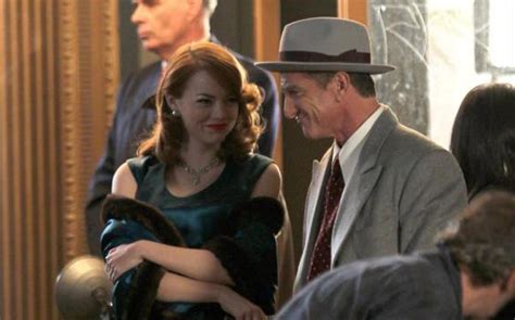 Emma Stone And Sean Penn Flash Smiles In New Gangster Squad Set Pics