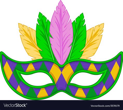 Mardi Gras Mask Royalty Free Vector Image Vectorstock
