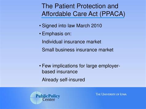 Ppt Health Care Reform An Overview Of The The Patient Protection And