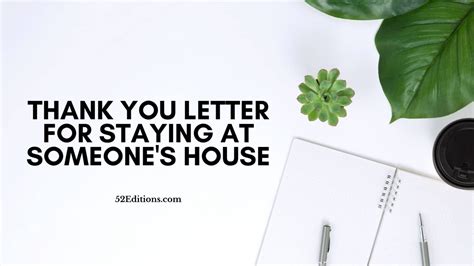 Thank You Letter For Staying At Someones House Get Free Letter