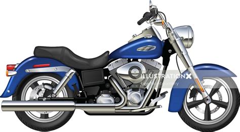 Harley Davidson Dynaglide Illustration By Lee Montgomery