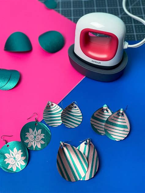 How To Make Earrings With A Cricut Easy Press Mini By Pink