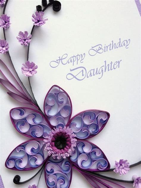 Check spelling or type a new query. Paper Quilling Happy Birthday Daughter Card. Quilled by ...