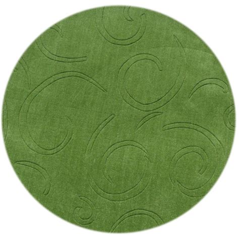 Alliyah Turf Green 6 Foot Round Wool Rug Free Shipping Today