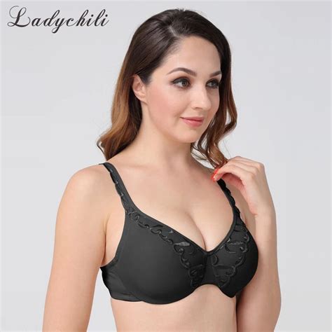 Ladychili Women Intimates Big Breast Comfort Full Cup Ultra Thin Lace