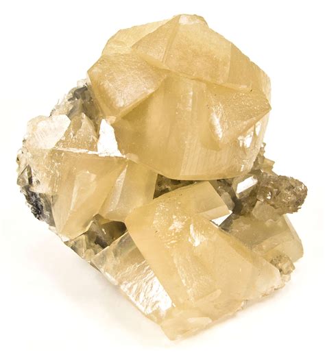 Sharp Waxy Twinned Calcite Rhombs Irocks Fine Minerals