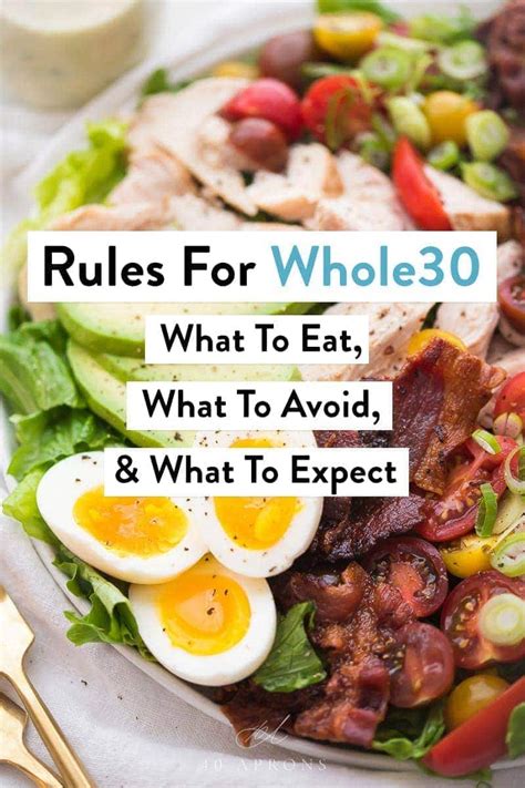 Whole30 Rules 40 Aprons