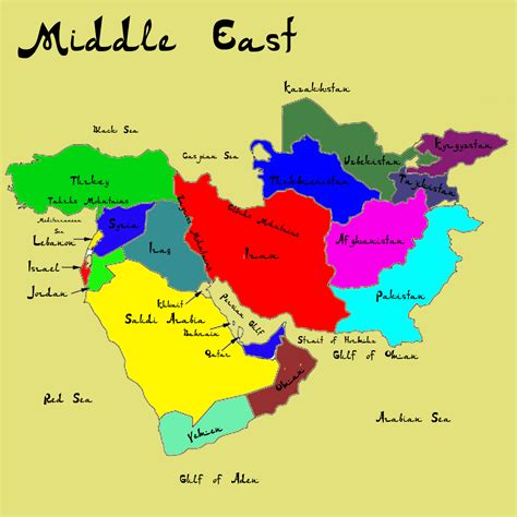 Politically, most of the countries in middle east have monopoly regimes, while a few have actual democracy (e.g. Middle East Countries Capitals Map