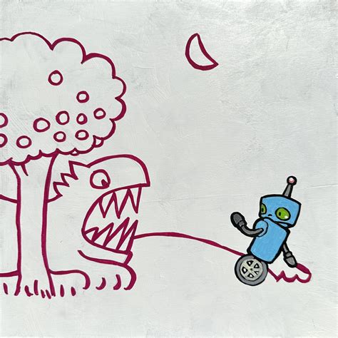 their hand holding the purple crayon shook... — Inside The Robot