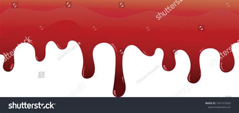 Vektor Stok Dripping Blood Halloween Red Bleed Stain Tanpa Royalti