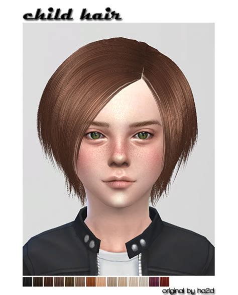 Ha2ds Hair Converted For Child At Shojoangel Sims 4 Updates