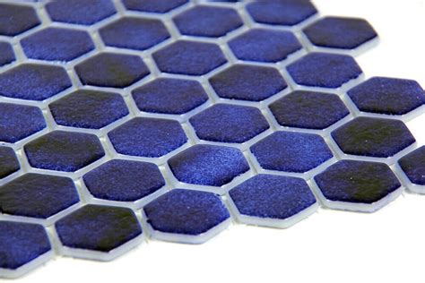 Islamorada Hexagon Pacific Blue Glass Pool Tile