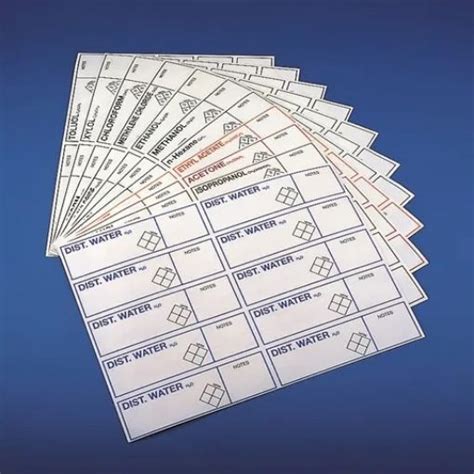 Ethyl Alcohol Adhesive Labels 130 X 35mm Sheet Of 10 Southern Cross