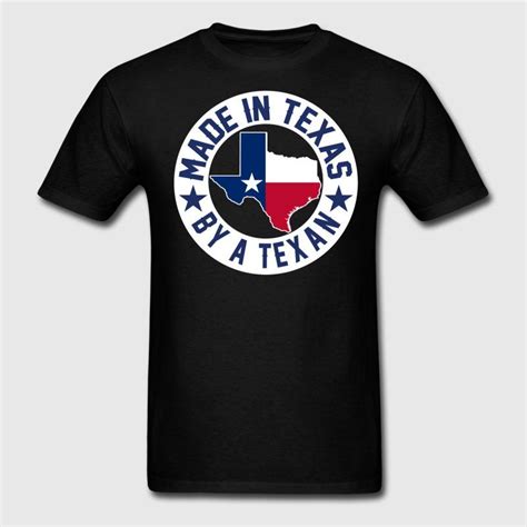 Made In Texas By Texans Texas Flag Map T Shirt Mens T Shirt Mens