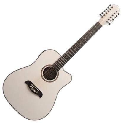 OSCAR SCHMIDT OD312ce ACOUSTIC ELECTRIC 12 STRING GUITAR White