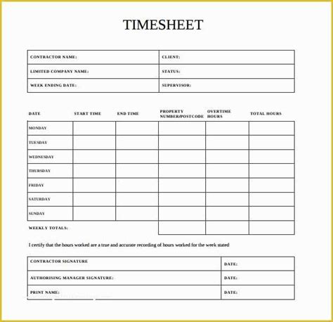 Construction Timesheet Template Free Of Two Week Time Sheets Employee