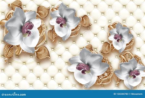 3d Mural Wallpaper Abstract Background With Rose And White And Flowers