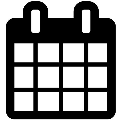 Calendar Icon Png Black 184835 Free Icons Library