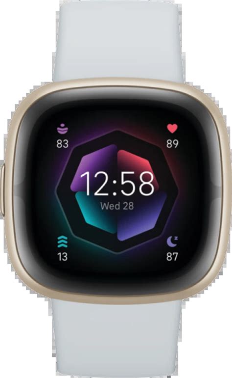 Fitbit Sense 2 Smart Watch Blue Mistsoft Gold 1205178 • Findgr