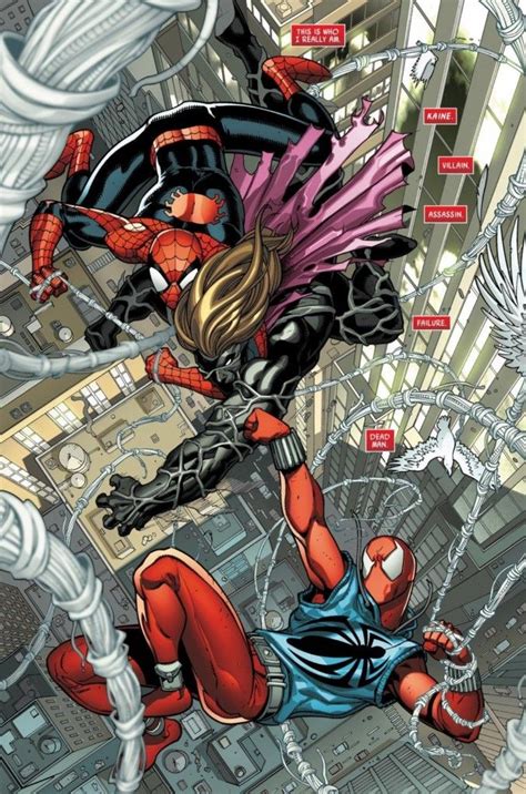 Spider Man Kaine And Ben Reilly In A Flashback From Scarlet Spider 1