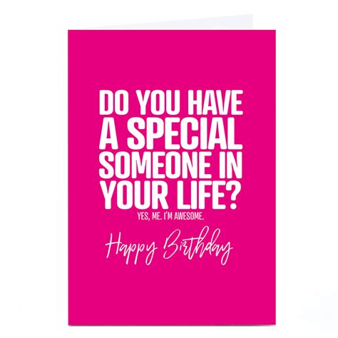 Buy Personalised Punk Birthday Card Someone Special For Gbp 179 Card Factory Uk