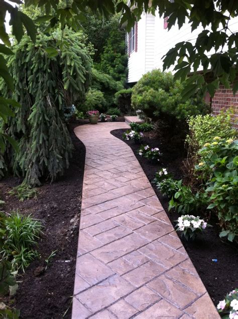 Stamped Concrete Walkway Contractor Morrison Custom Concrete Inc