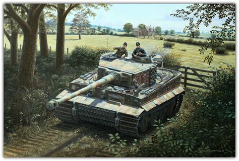 Wittmanns Tiger 1 At Villers Bocage — Barry Spicer Art