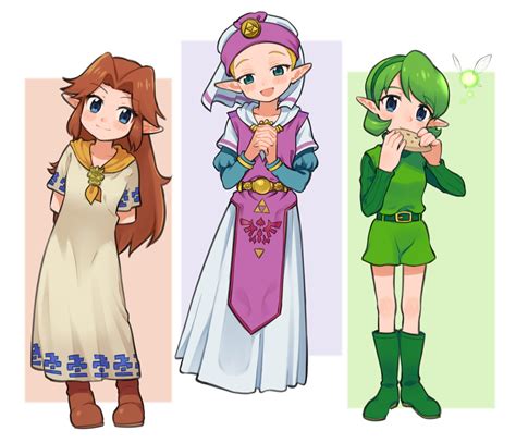 Malon Zelda And Saria The Legend Of Zelda Ocarina Of Time