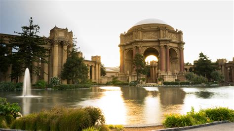 Fountain And Palace Of Fine Art San Francisco California Image Free