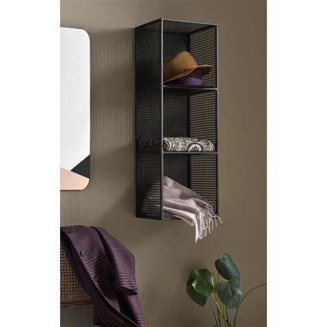Découvrez notre produit fjällbo étagère, noir, 100x136 cm. nordal etagere murale style industriel metal noir grillage ...