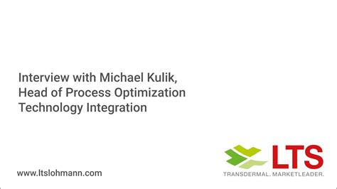 Interview With Michael Kulik Head Of Process Optimization Technology Integration Youtube