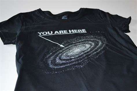 Ladies Science T Shirt Space Geekery Screenprint Tshirt Womens Black