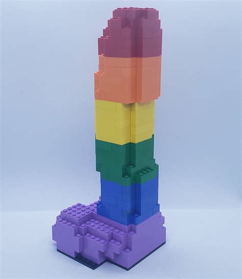 Lego 12 Inch Rainbow Lgbtq Penis Etsy