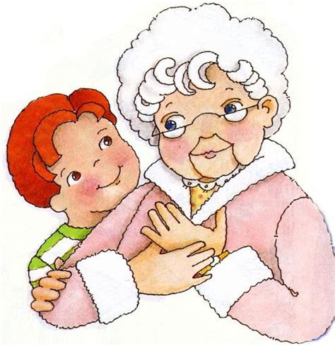 Grandmother And Grandson Grandparents Day Clip Art Primary Singing Time