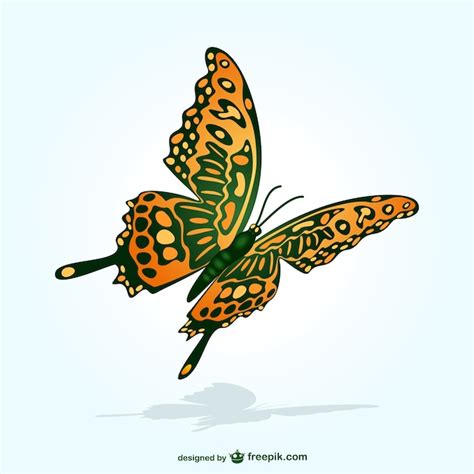 Flying Butterfly Vector Free Download