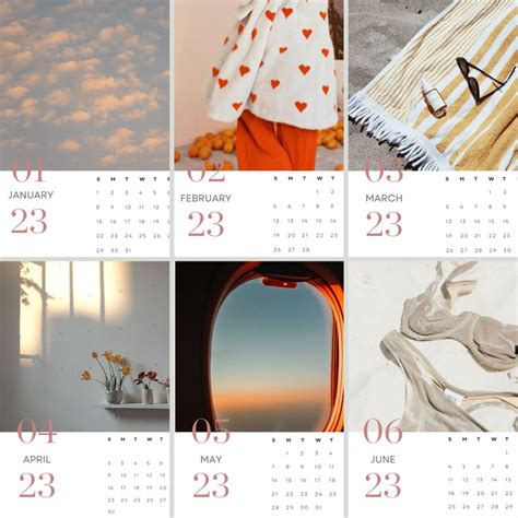 2023 Calendar Printable Photography Calendar Aesthetic Etsy