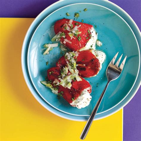 Piquillo Peppers Stuffed With Goat Cheese Recipe Epicurious