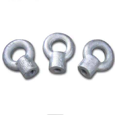 China Hot Dip Galvanized Forging Ball Eye Nuts Oval Eye Nuts Hot Forged