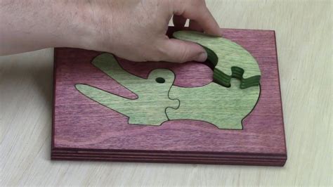 Making A Simple Scroll Saw Tray Puzzle Youtube