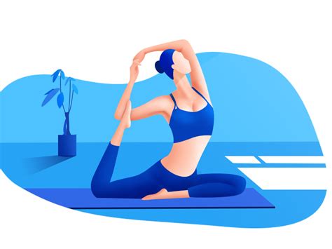 Yoga Illustration By Wanzhi For Top Pick Studio On Dribbble