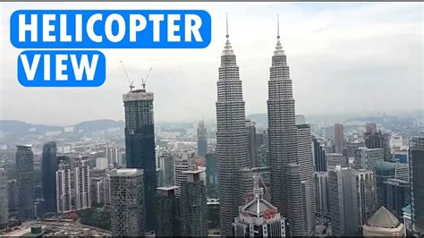 Aerial view of kuala lumpur. Helicopter Ride in Kuala Lumpur (aerial view of the city ...